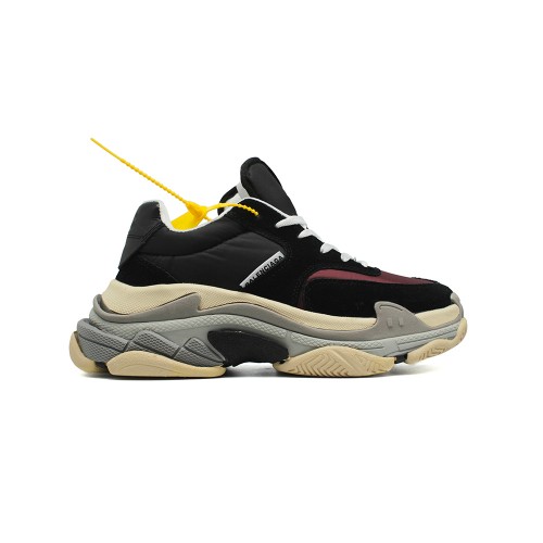 Мужские кроссовки Balensiaga Triple S 2.0 Satin Bordeaux