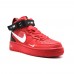 Купить Мужские кроссовки Nike Air Force 1 Mid SE Premium Red на beinkeds.ru