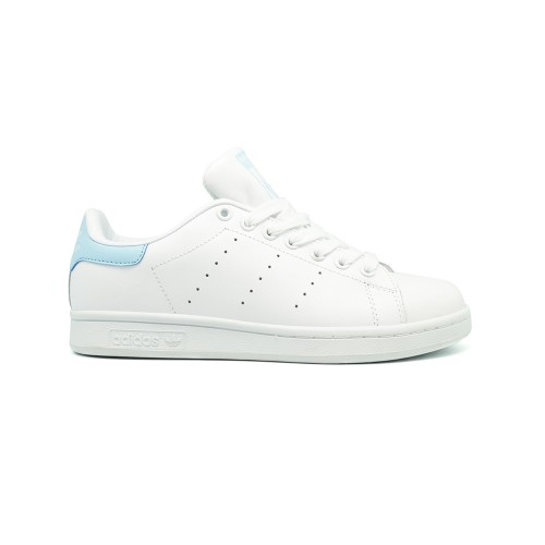 Женские кроссовки Adidas Stan Smith Leather White-Blue